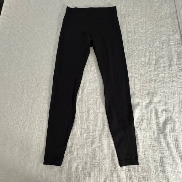 Lululemon Align Pant 28" High-Rise Yoga Leggings Black Nulu Size 8 - Picture 2 of 9